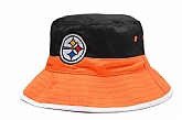 Steelers Fresh Logo Black & Orange Wide Brim Hat LX,baseball caps,new era cap wholesale,wholesale hats